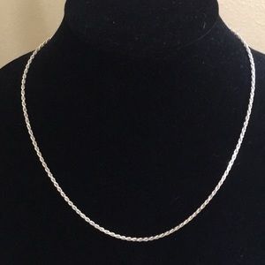 925 silver rope necklace